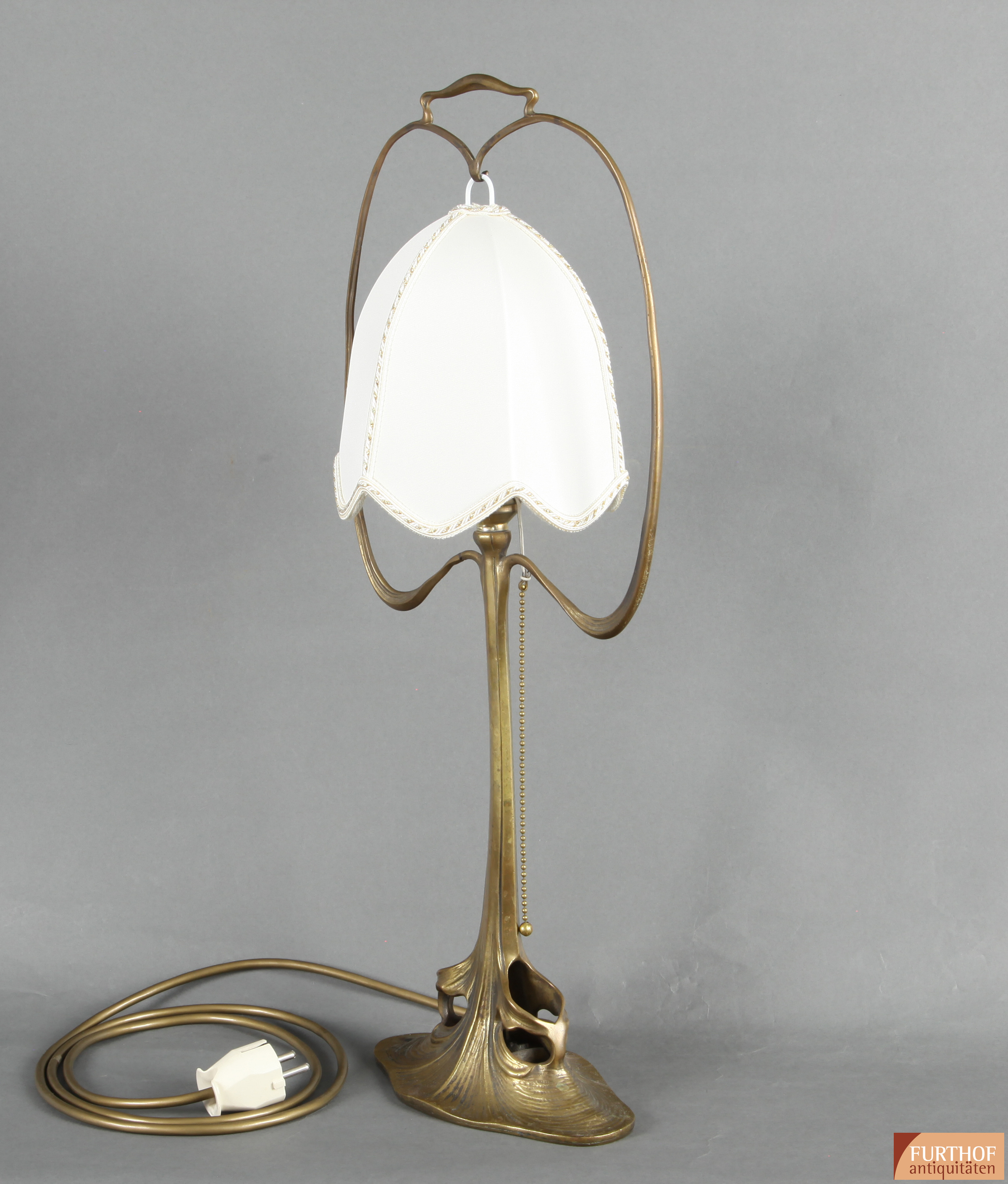 Paar Jugendstil Tischlampen, um 1900