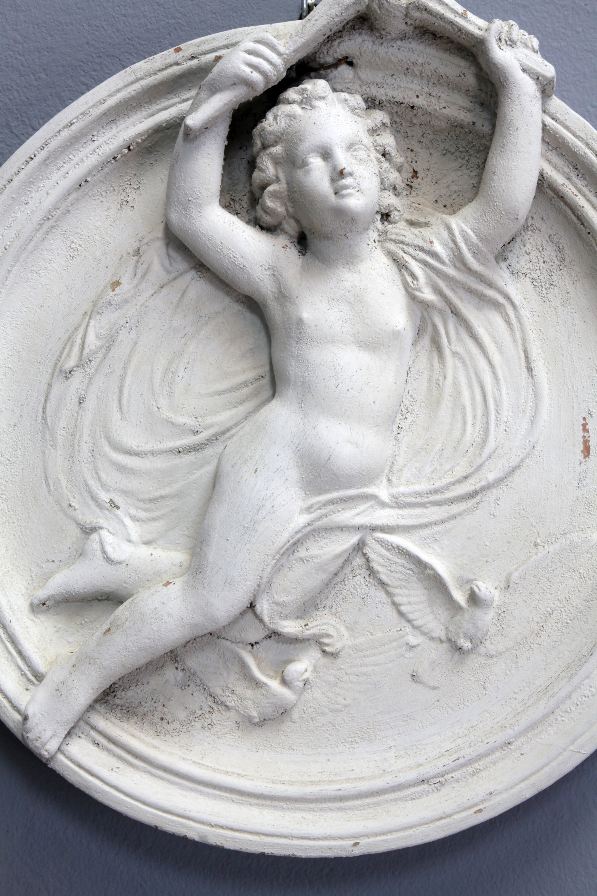 2 Terrakotta Reliefs mit Engel, sign. P. Vogel, datiert 1892