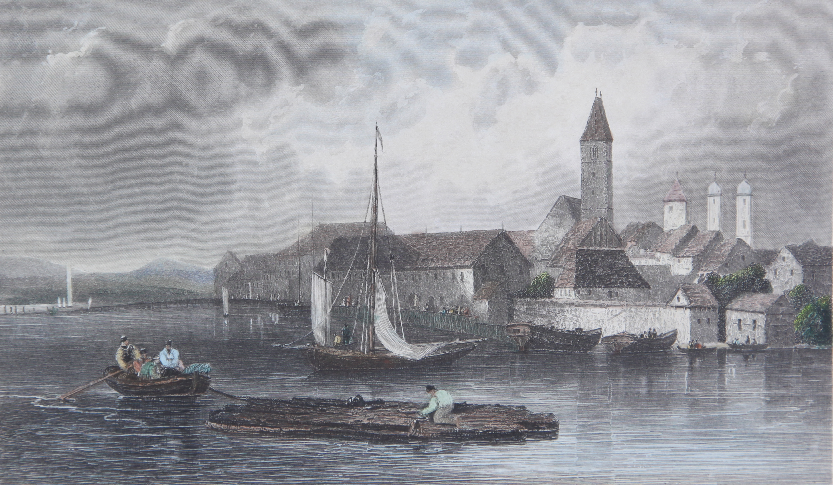 Grafik Friedrichshafen, ca. 1840